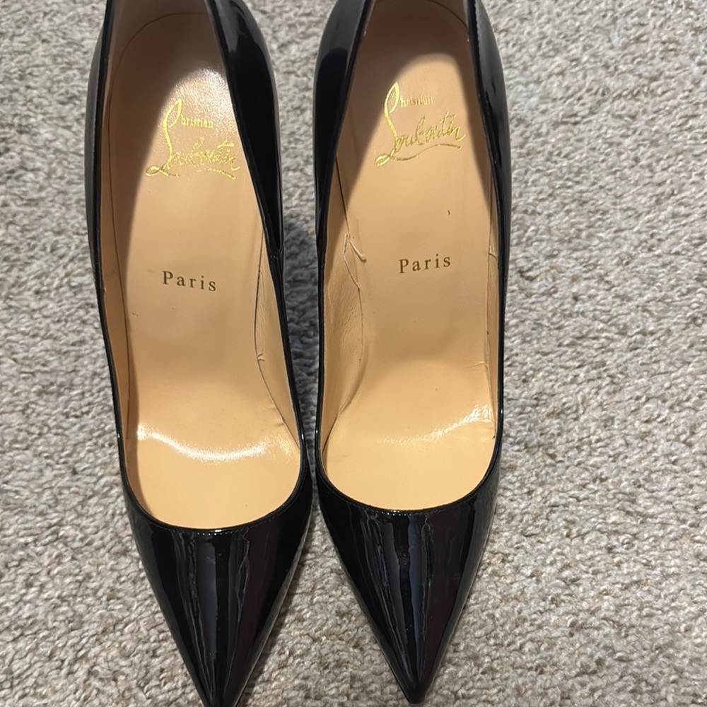 Christian Louboutin Black Heels Elegant Design